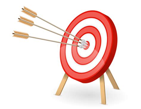 bullseye target with arrows